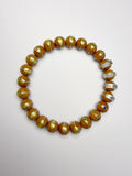 Phoenix Eye Bodhi Bracelet, Hand Inlaid Brass & Sterling Silver Craft