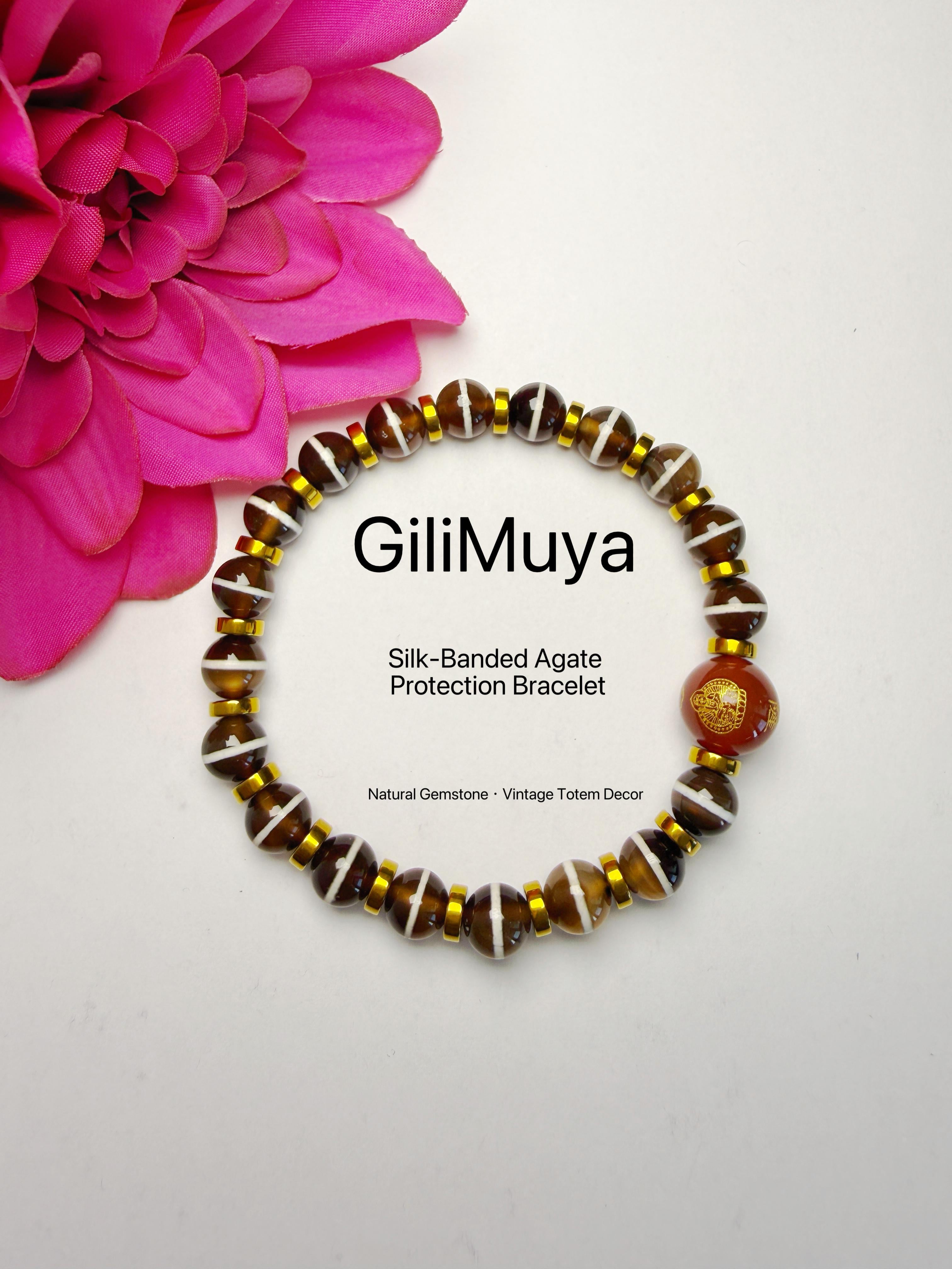 GiliMuya Natural Agate Eastern Constellation Bracelet