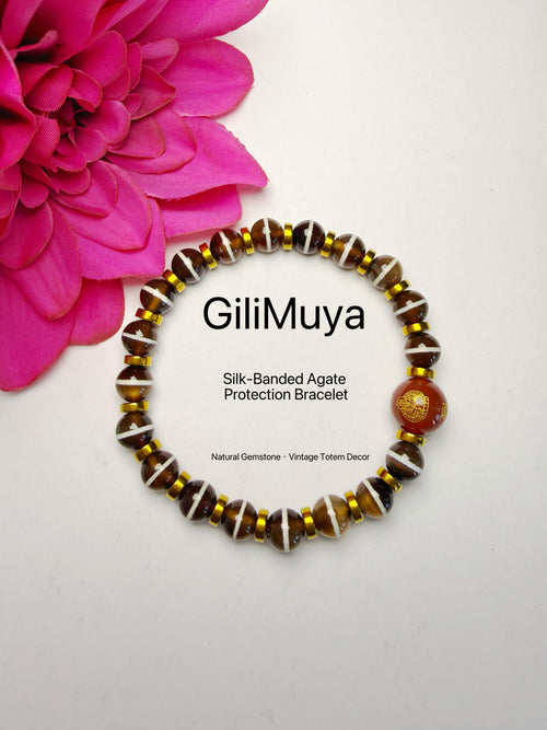 GiliMuya Natural Agate Eastern Constellation Bracelet