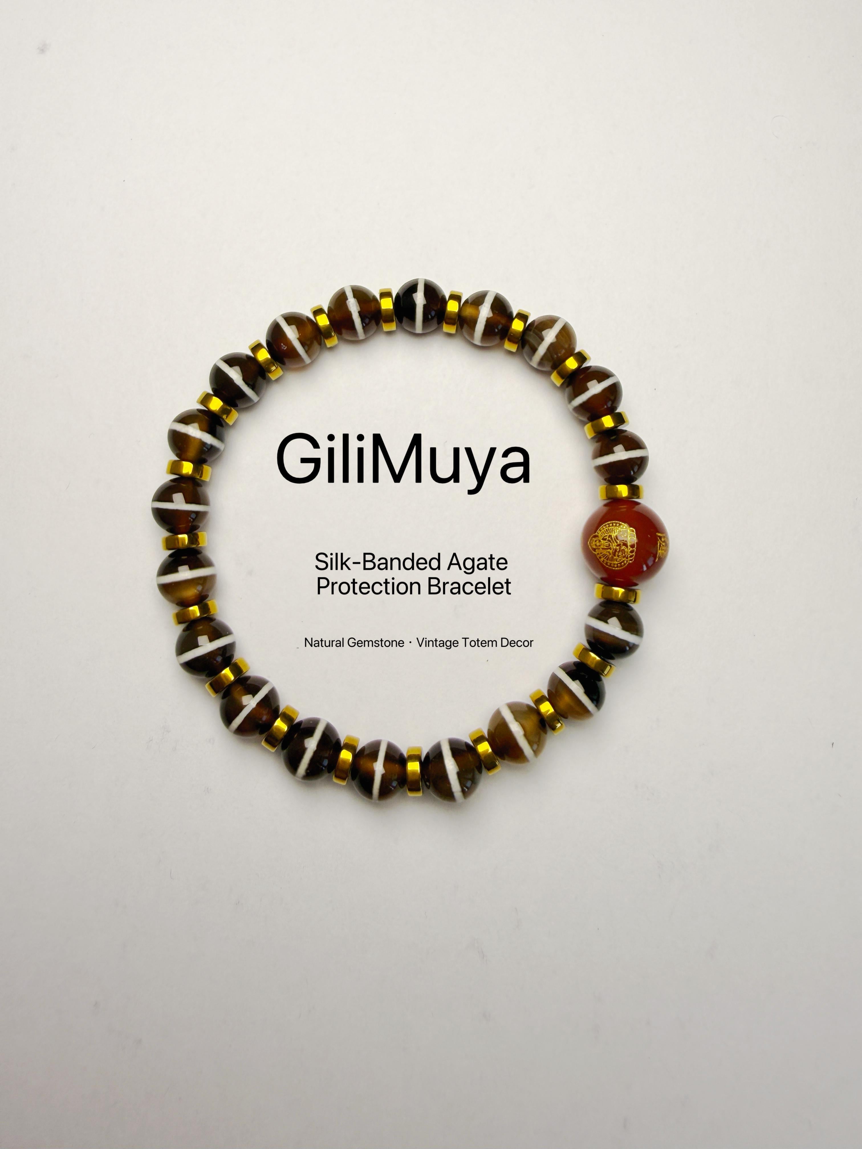 GiliMuya Natural Agate Eastern Constellation Bracelet
