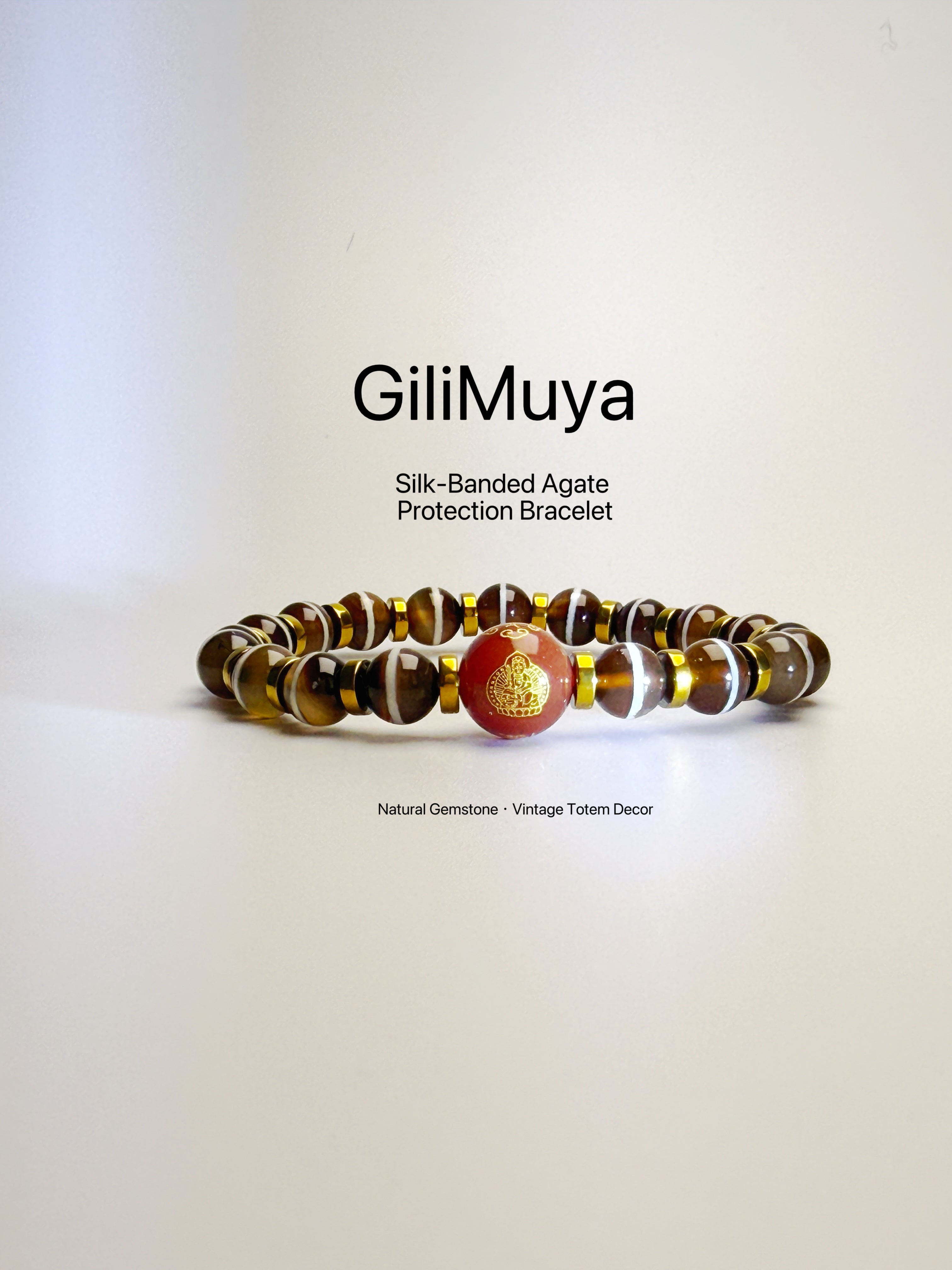GiliMuya Natural Agate Eastern Constellation Bracelet