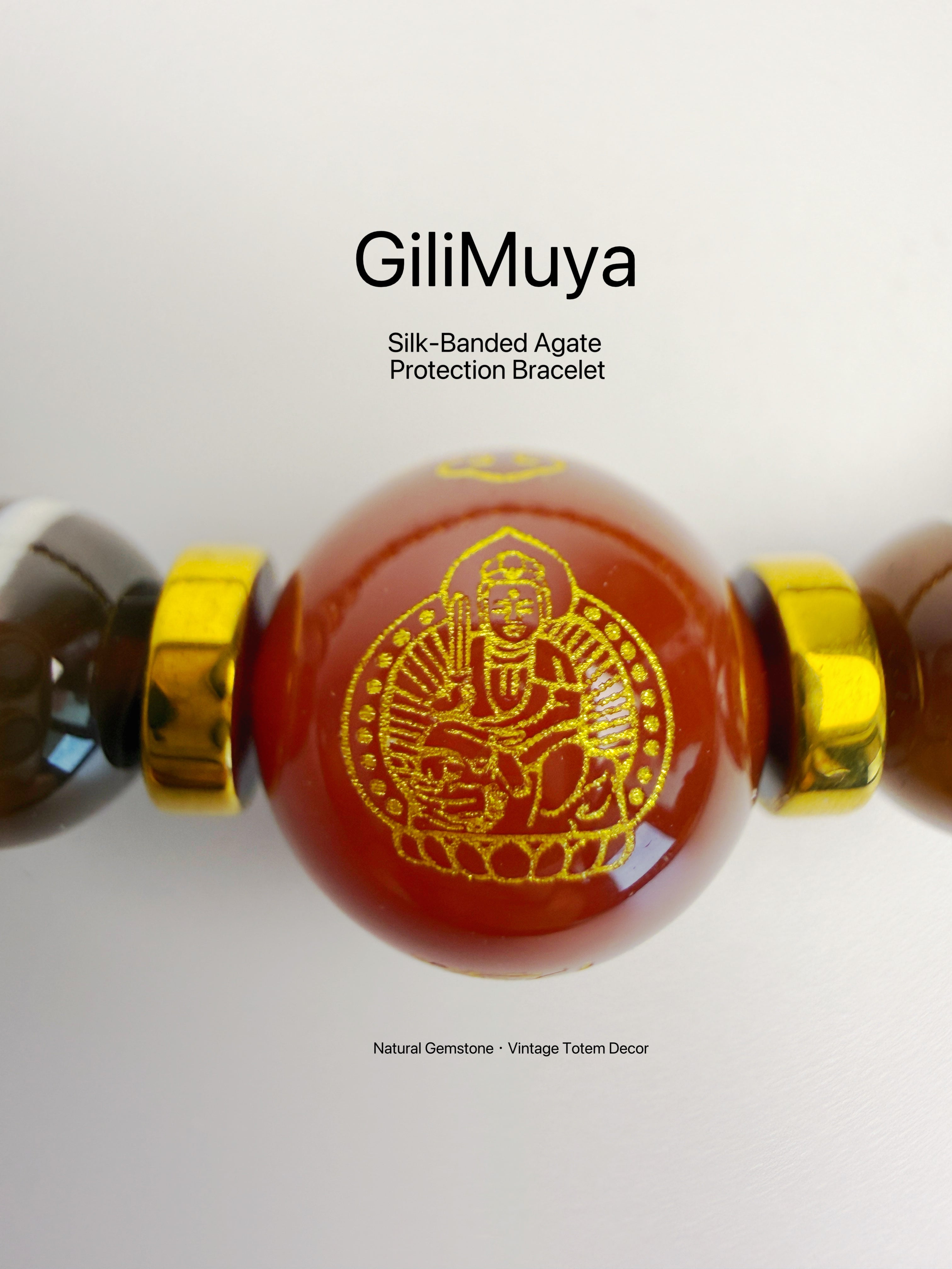 GiliMuya Natural Agate Eastern Constellation Bracelet