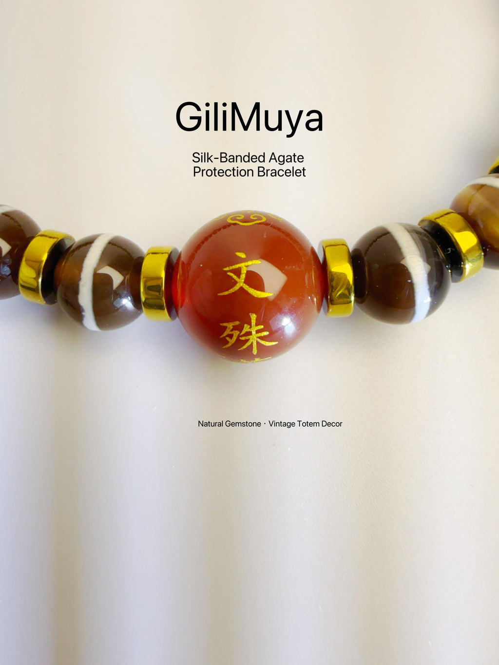 GiliMuya Natural Agate Eastern Constellation Bracelet
