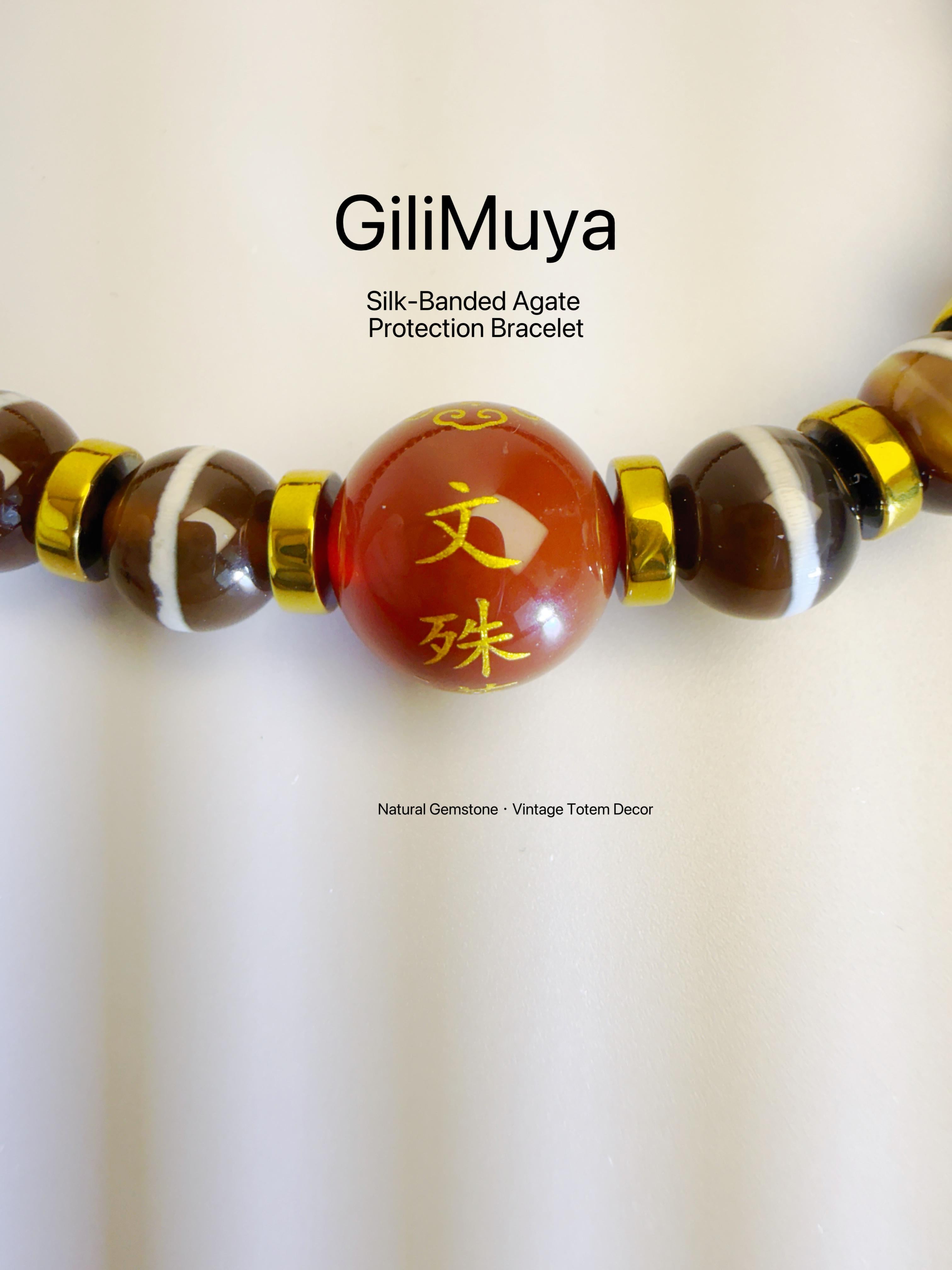 GiliMuya Natural Agate Eastern Constellation Bracelet