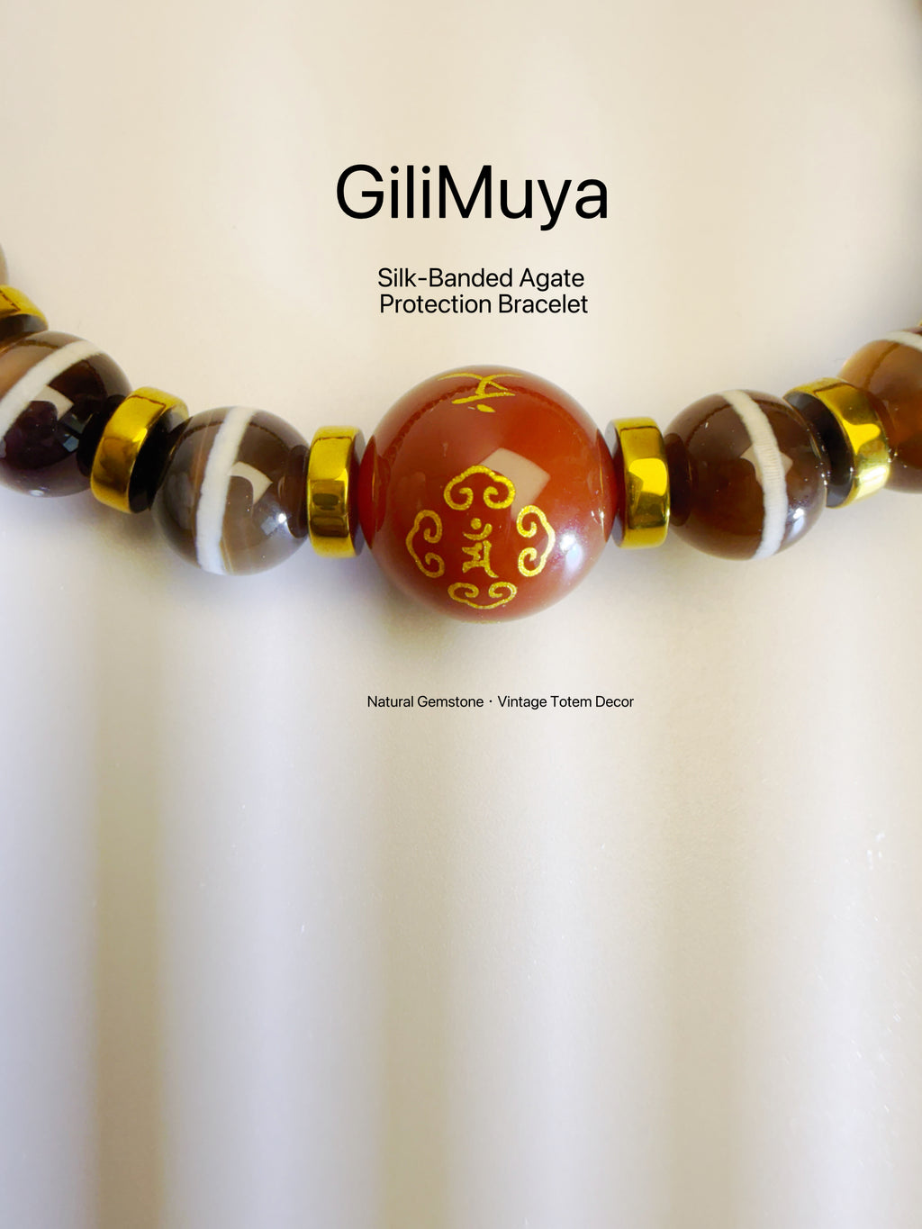 GiliMuya Natural Agate Eastern Constellation Bracelet