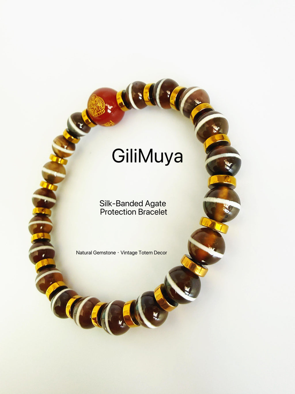 GiliMuya Natural Agate Eastern Constellation Bracelet