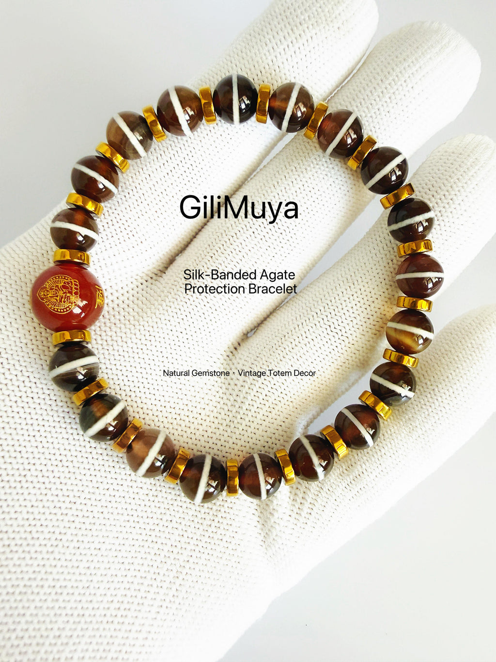 GiliMuya Natural Agate Eastern Constellation Bracelet