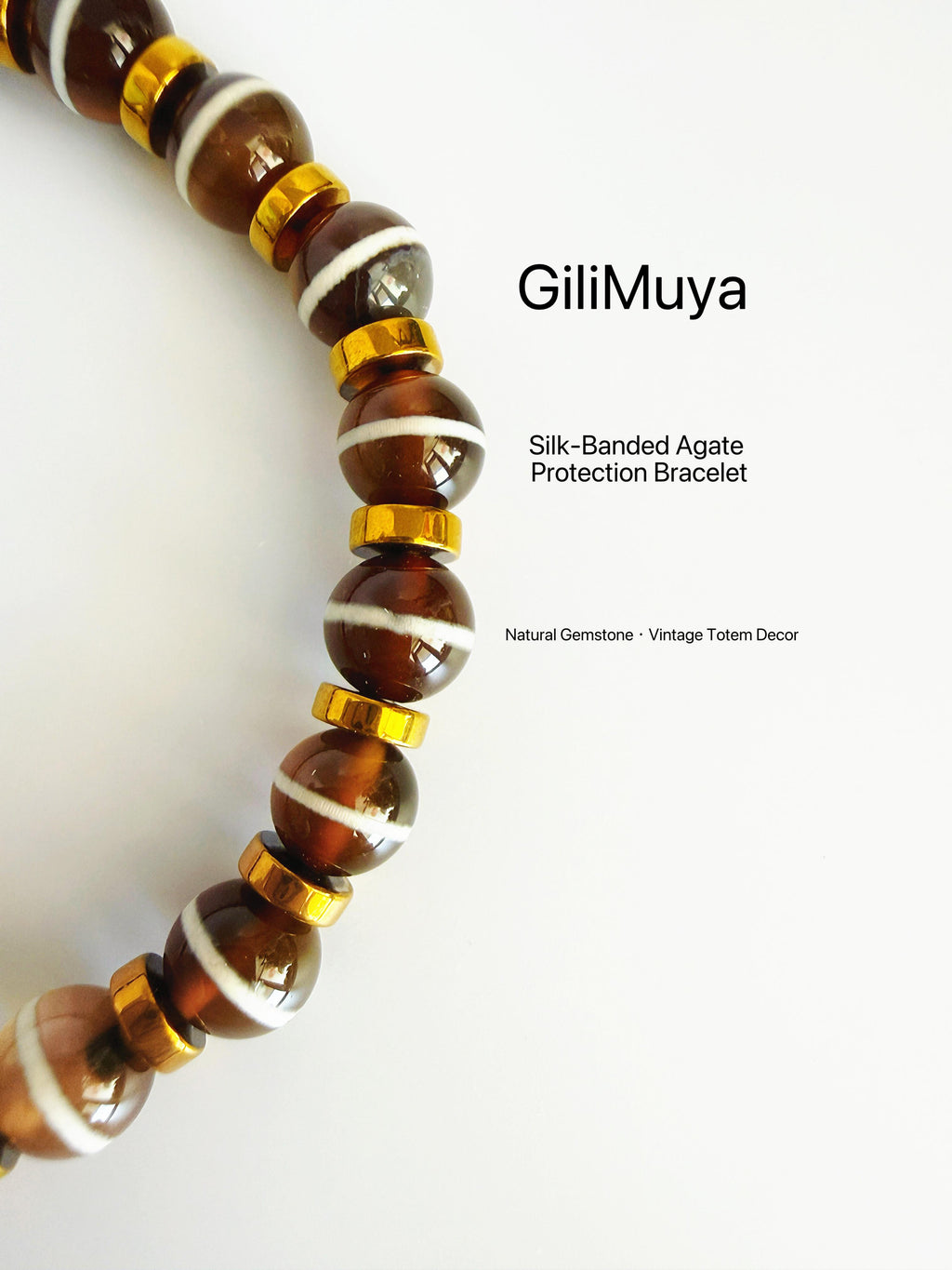 GiliMuya Natural Agate Eastern Constellation Bracelet