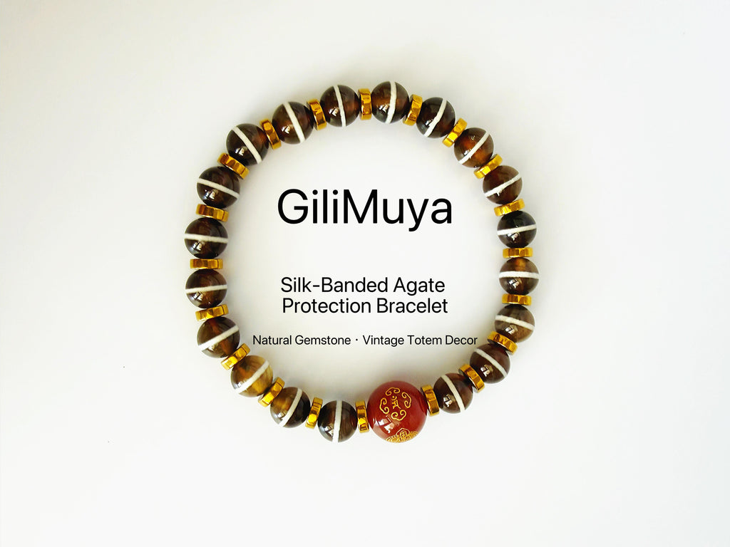 GiliMuya Natural Agate Eastern Constellation Bracelet