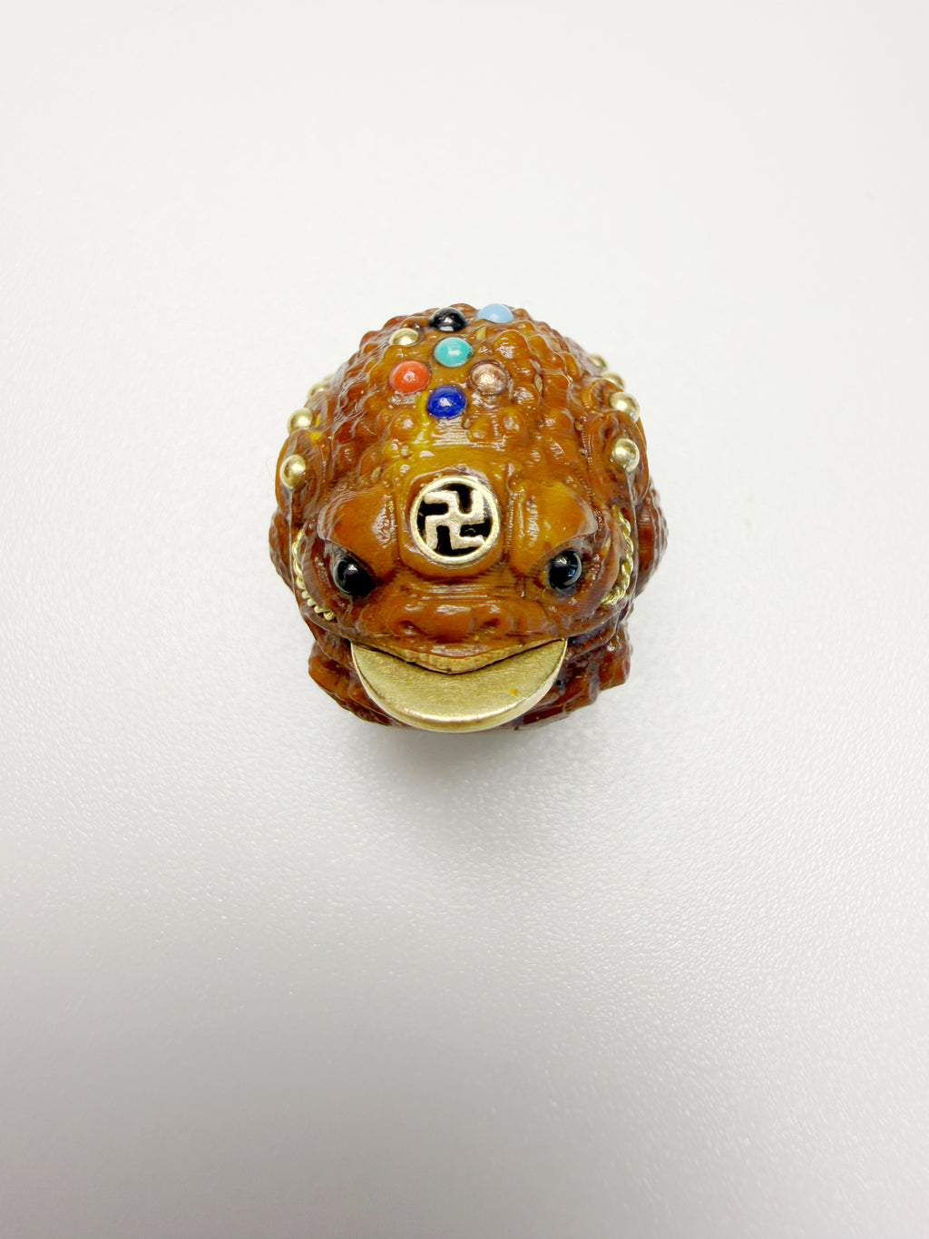 Lucky Chipmunk & Wealth Frog Single Bead – Double Blessing of Prosperity