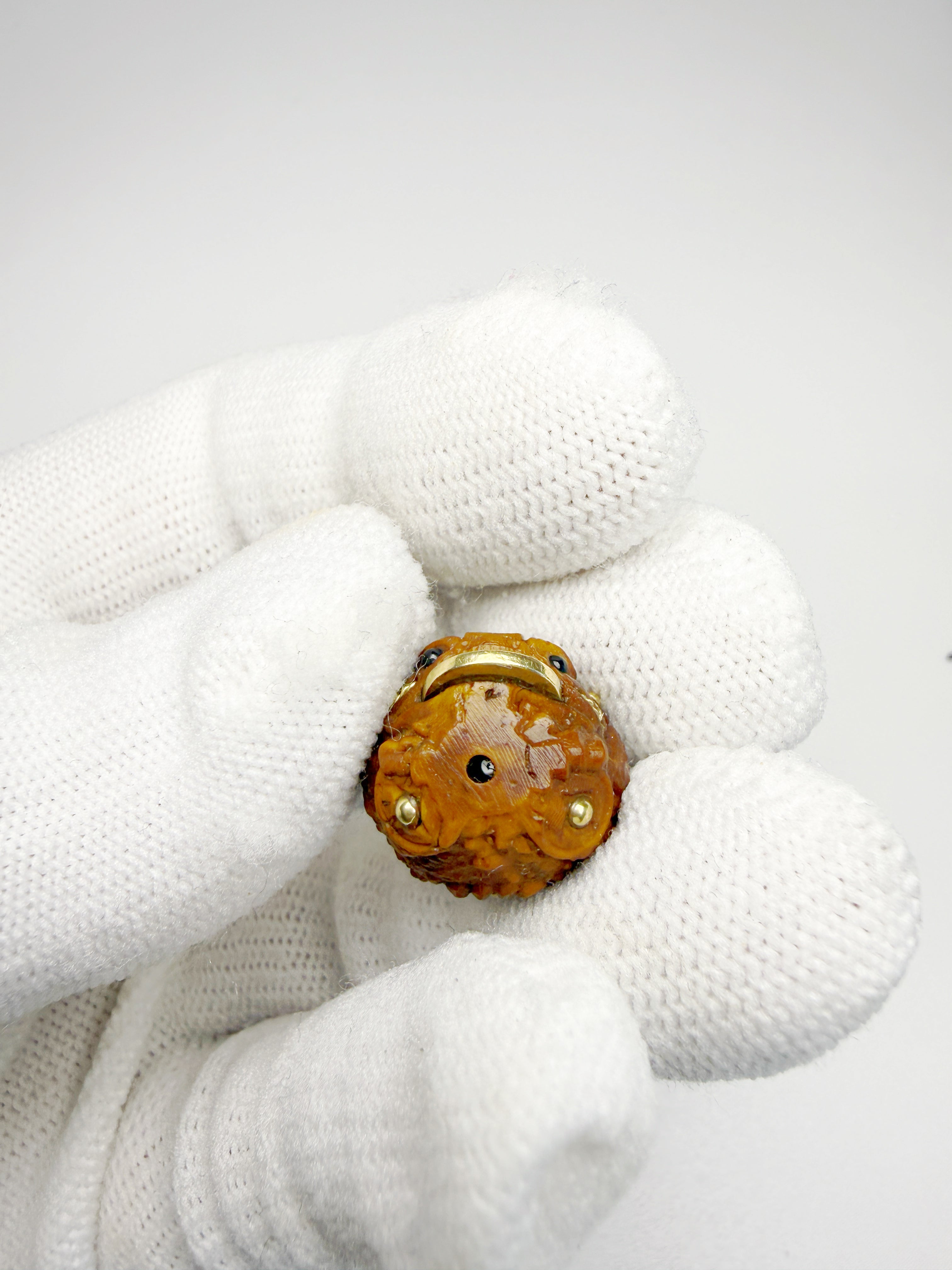 Lucky Chipmunk & Wealth Frog Single Bead – Double Blessing of Prosperity