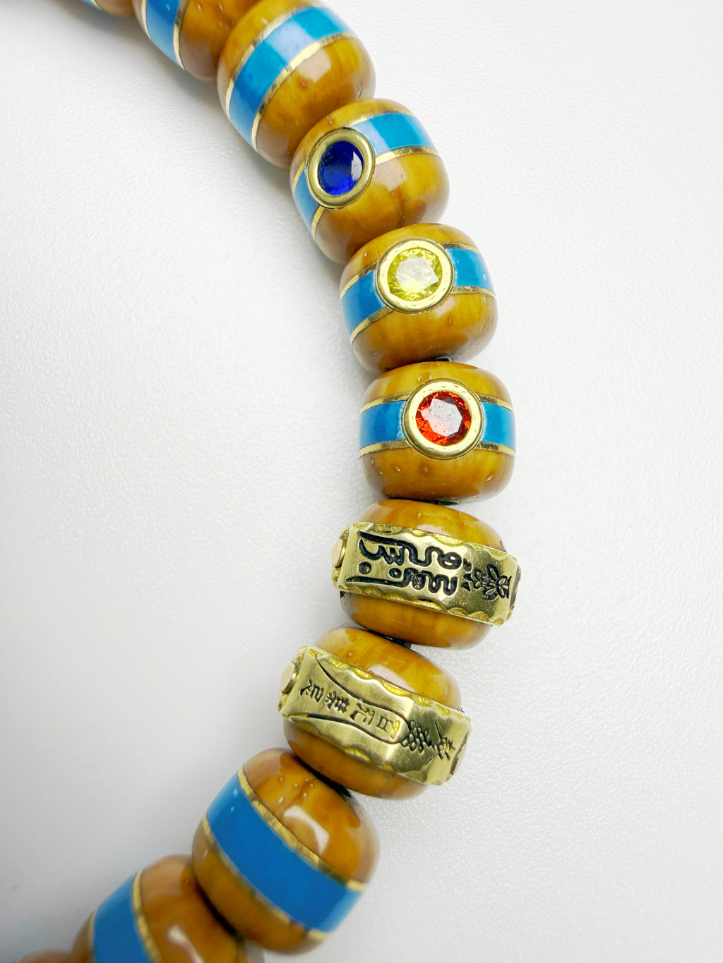 Blue Whisper Lucky Chipmunk Bodhi Bracelet – Rounded Edge Version