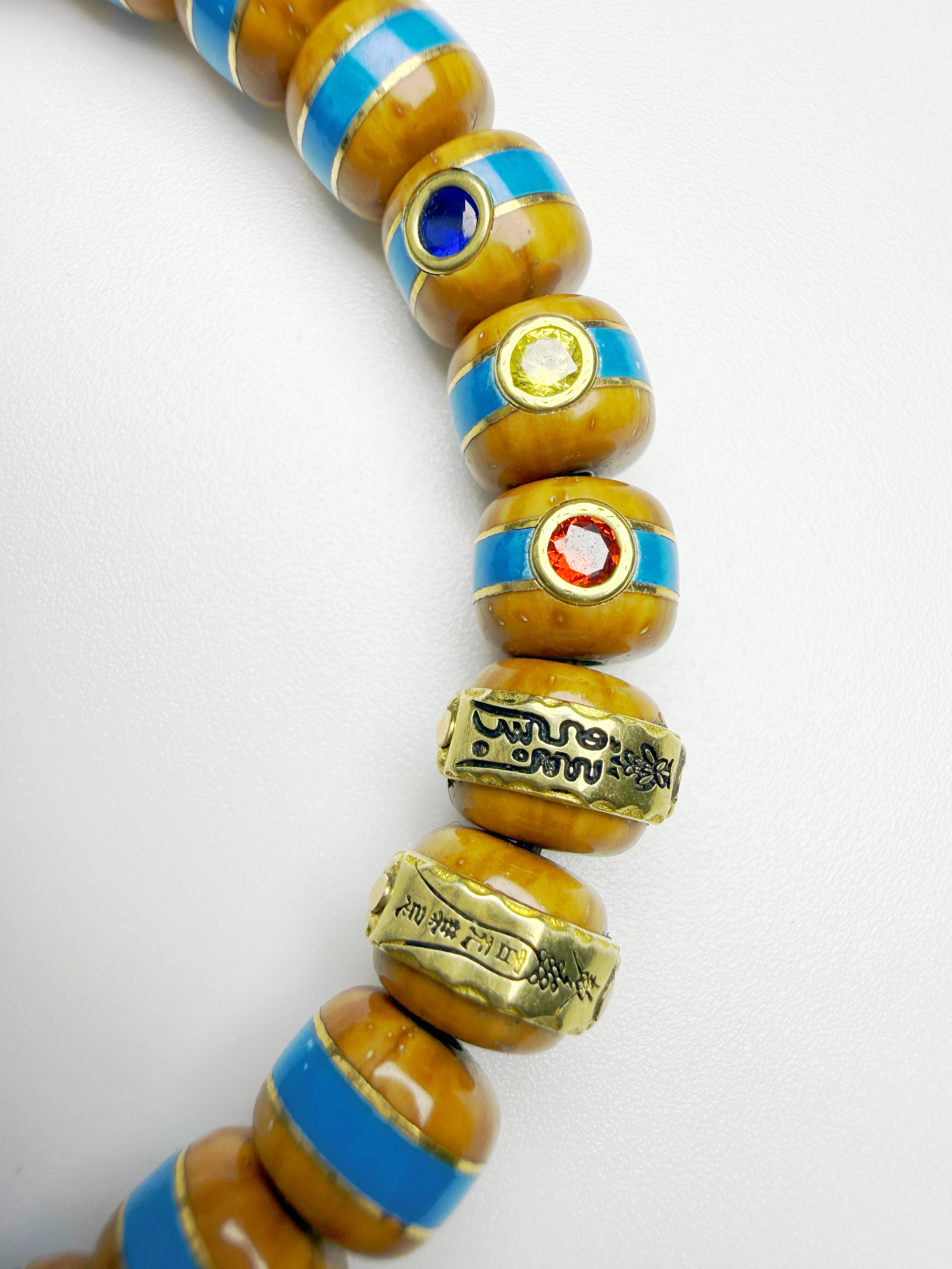 Blue Whisper Lucky Chipmunk Bodhi Bracelet – Rounded Edge Version