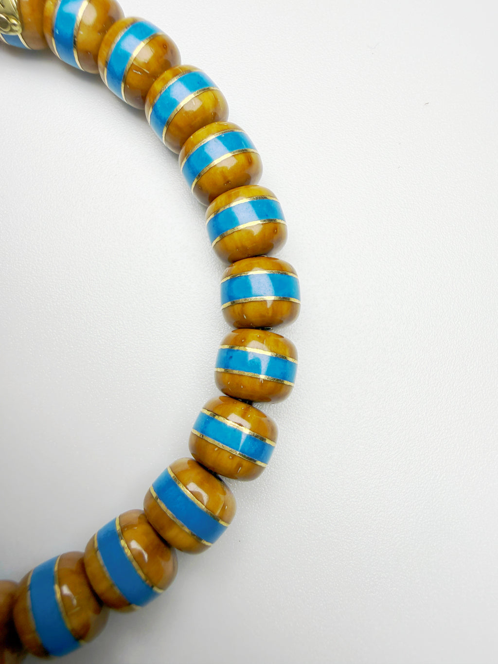 Blue Whisper Lucky Chipmunk Bodhi Bracelet – Rounded Edge Version