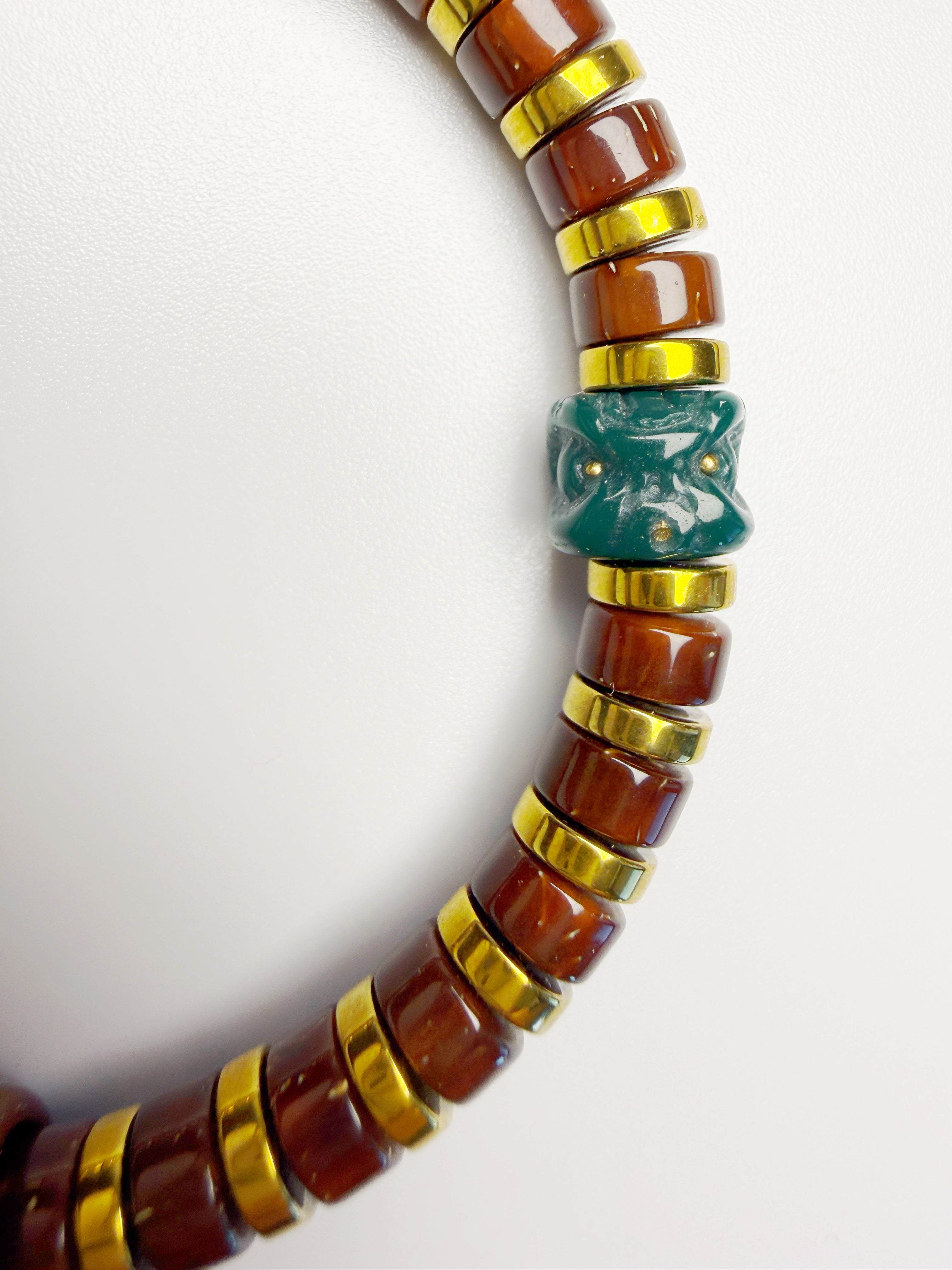 Purple-Gold Lucky Chipmunk & Awakening Lion Bracelet – Attract, Protect & Turn Your Fortune
