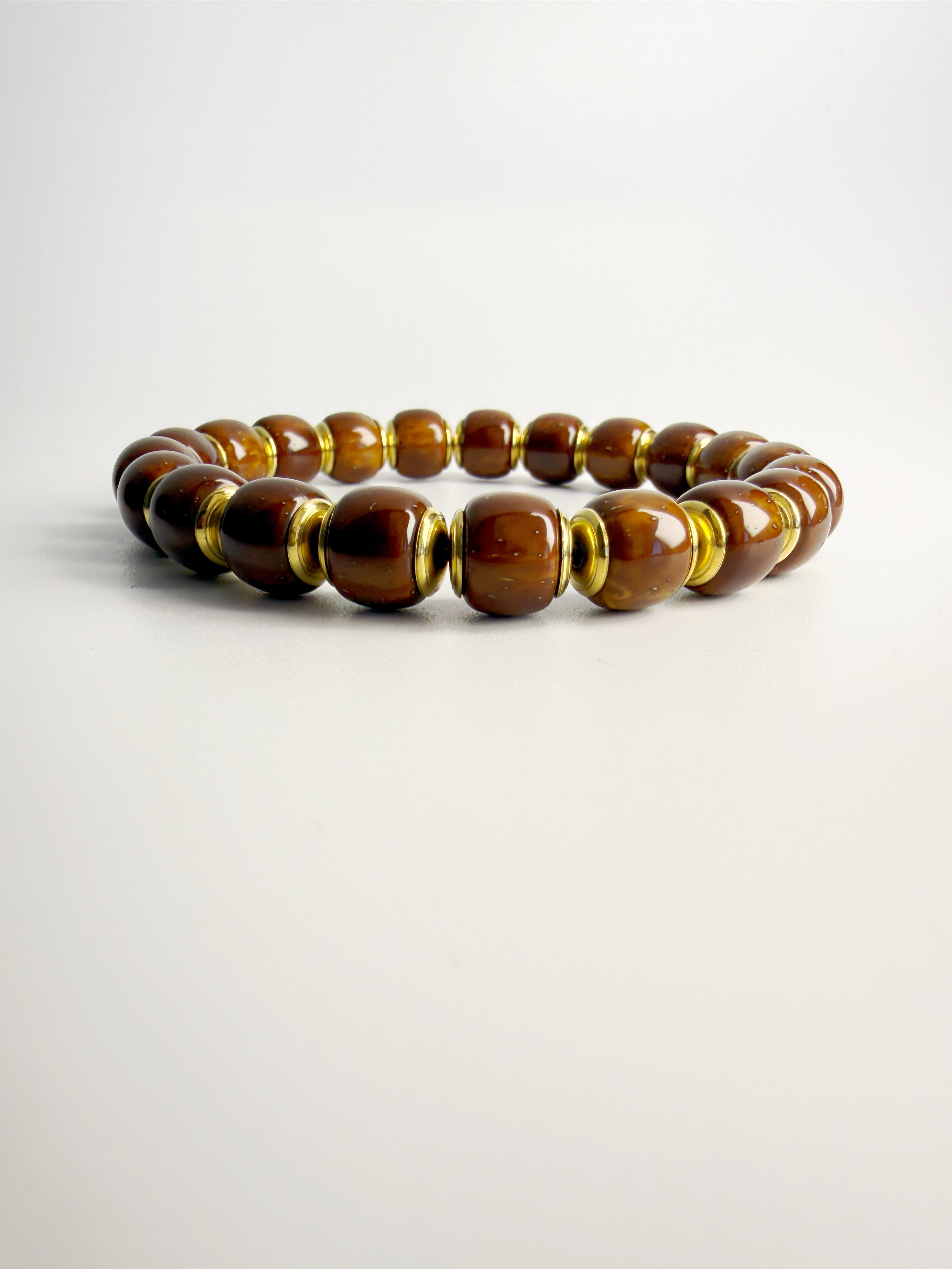 Purple-Gold Lucky Chipmunk & Golden Shield Bracelet – Attract & Protect