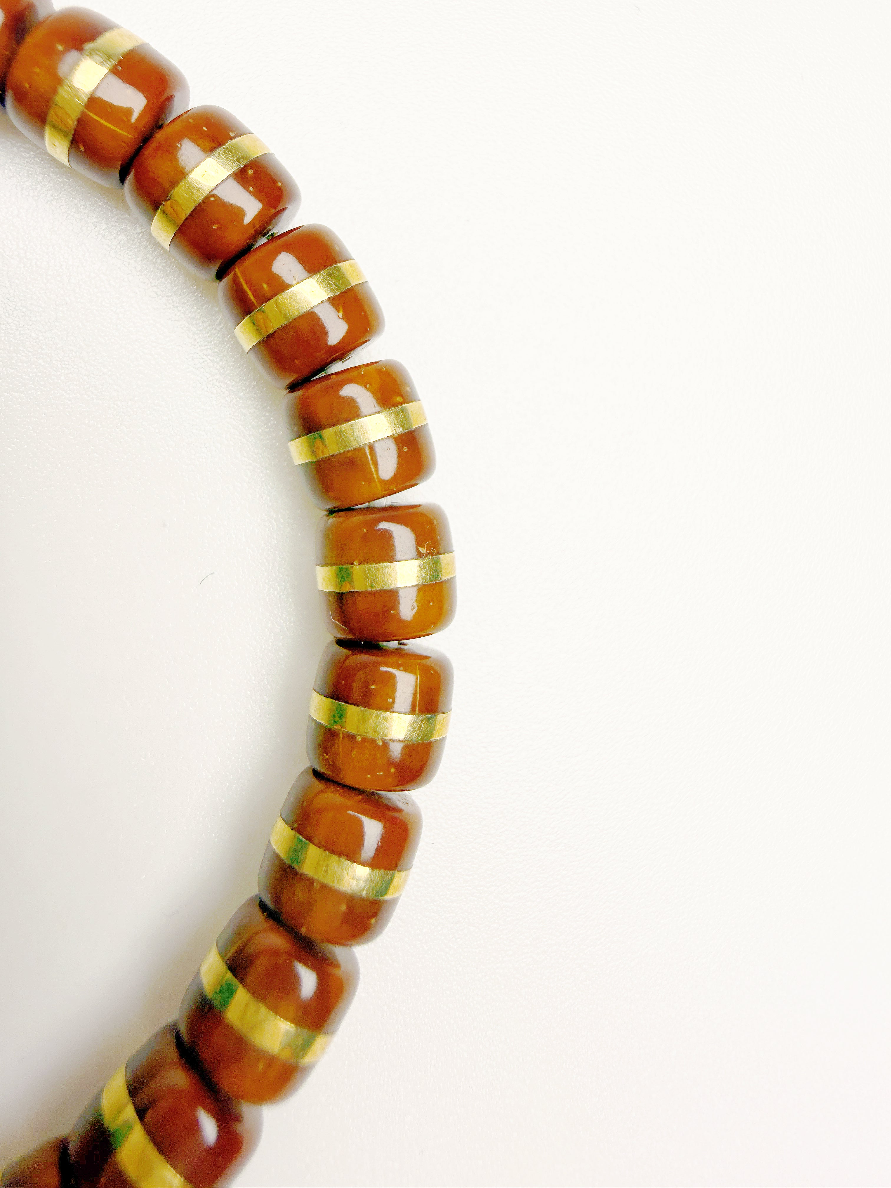 Yao Chan Wan Guan Bracelet – Straight-Cut Lucky Chipmunk with Golden Brass Belt (Wealth Wrapped Around the Waist)