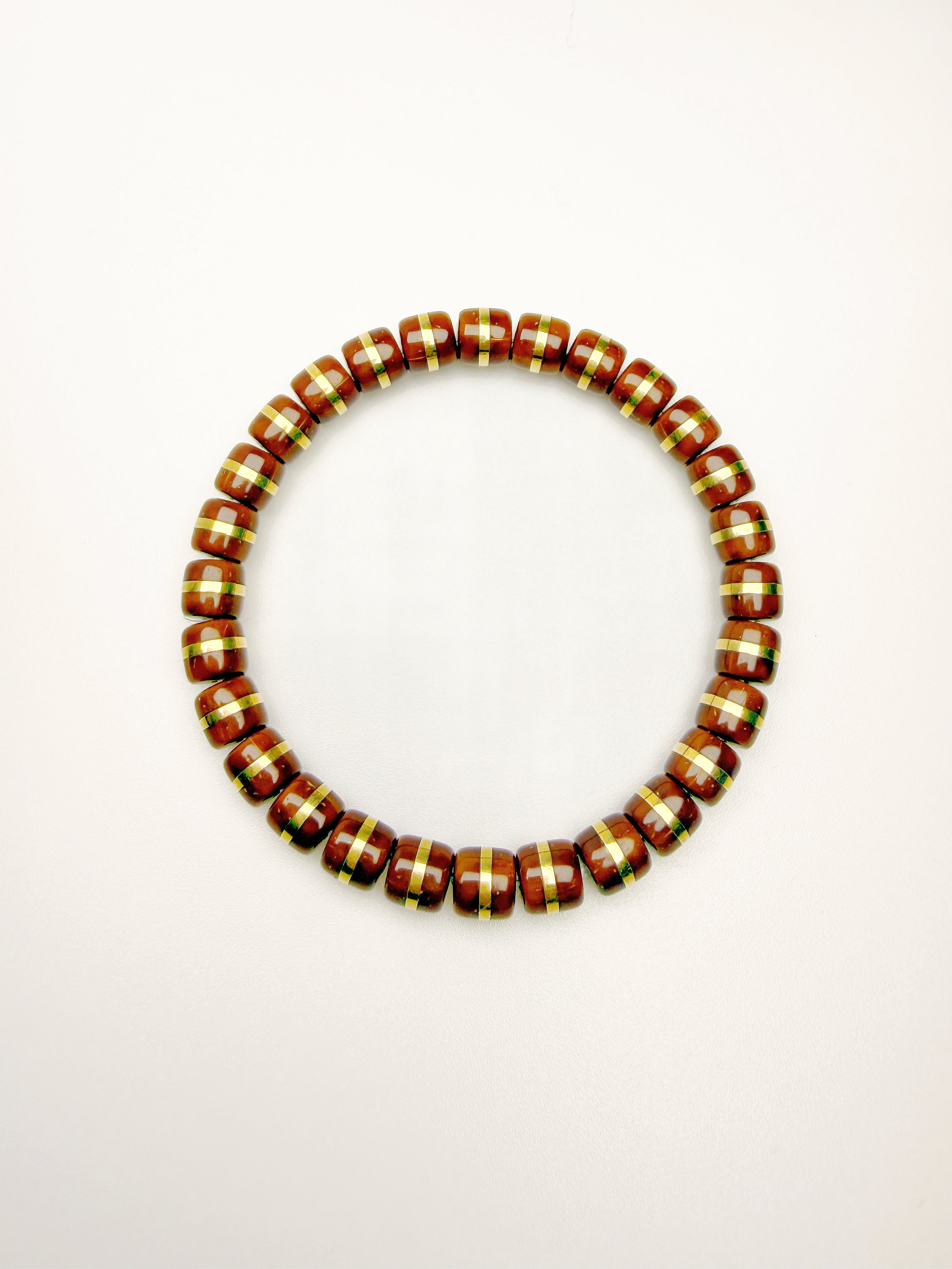 Yao Chan Wan Guan Bracelet – Straight-Cut Lucky Chipmunk with Golden Brass Belt (Wealth Wrapped Around the Waist)
