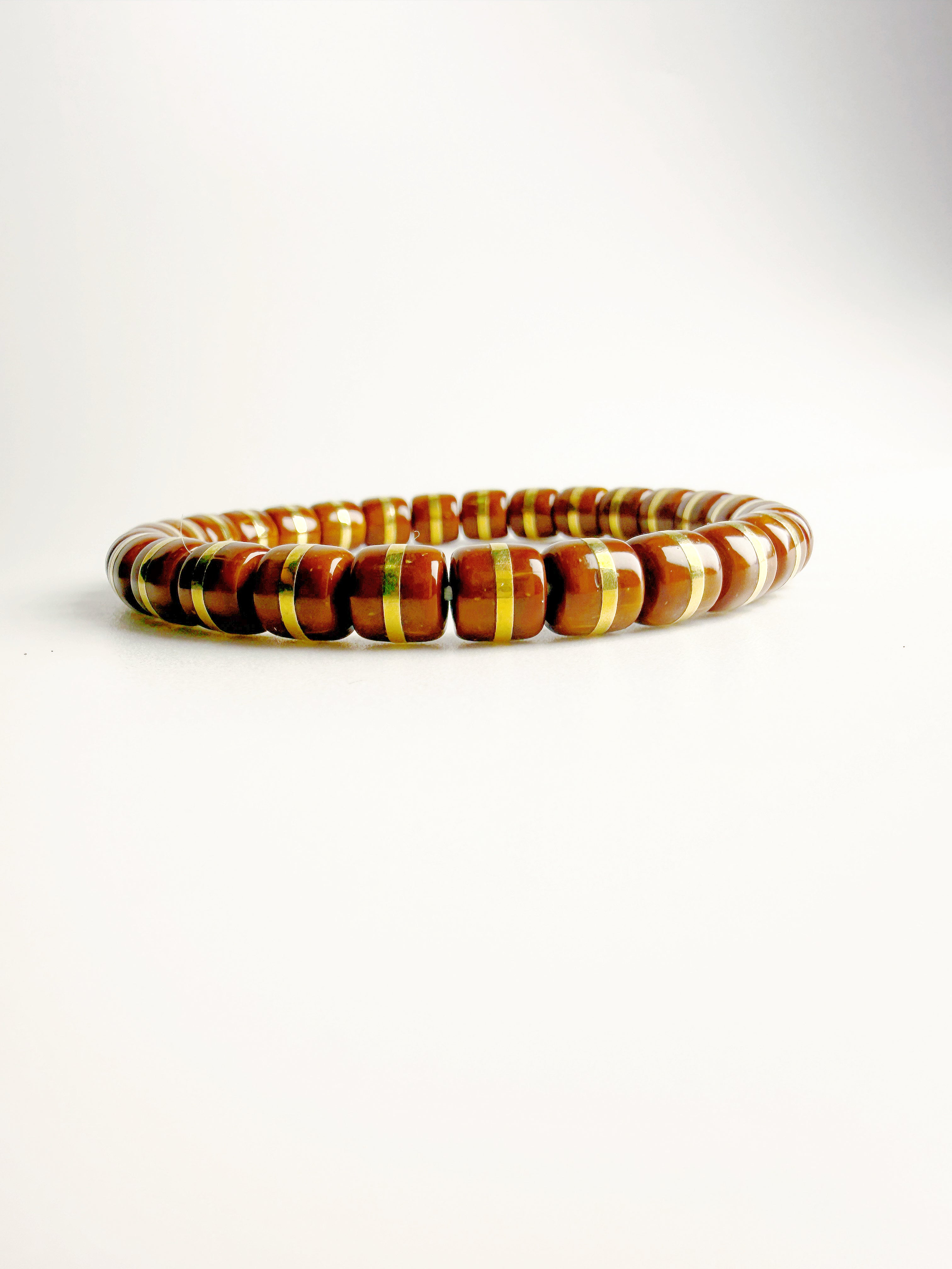 Yao Chan Wan Guan Bracelet – Straight-Cut Lucky Chipmunk with Golden Brass Belt (Wealth Wrapped Around the Waist)