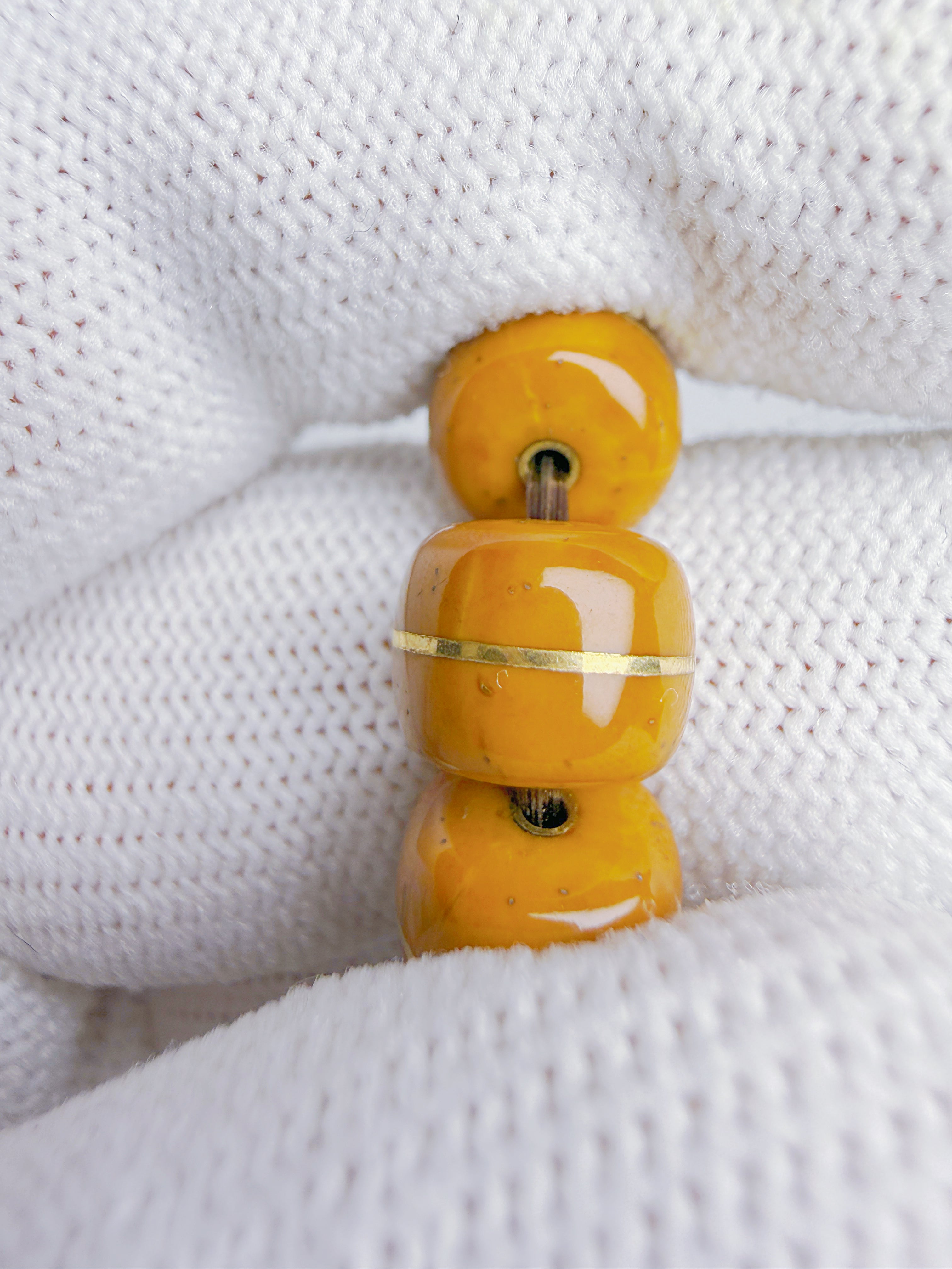 Purple-Gold Lucky Chipmunk Bodhi Bracelet – Double Blessings of Buddha & Tao, Solid Beads