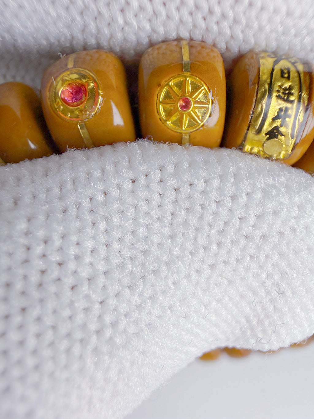 Purple-Gold Lucky Chipmunk Bodhi Bracelet – Engraved Silver & Gold Tablets of Daily Fortune